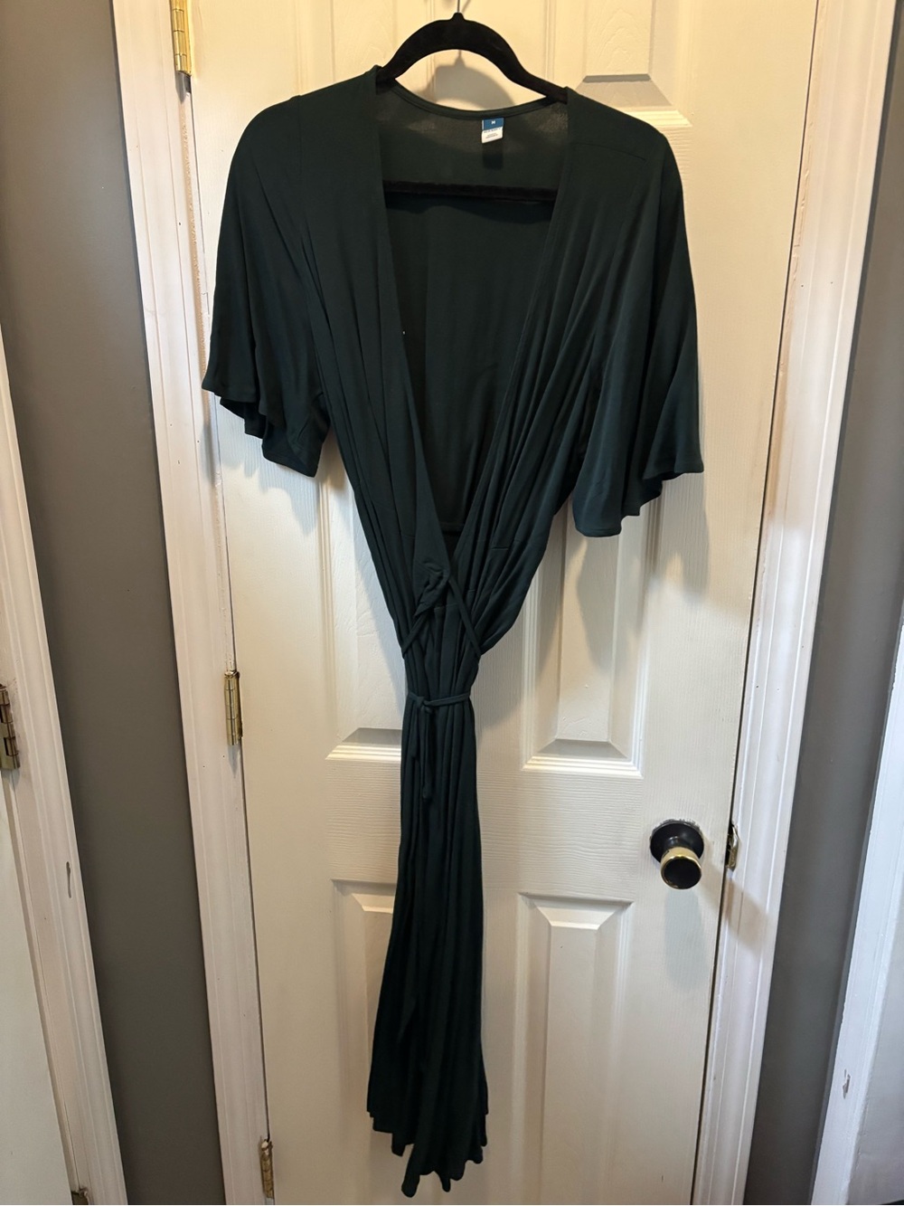 Old Navy Forest Green Dress with V-Neck